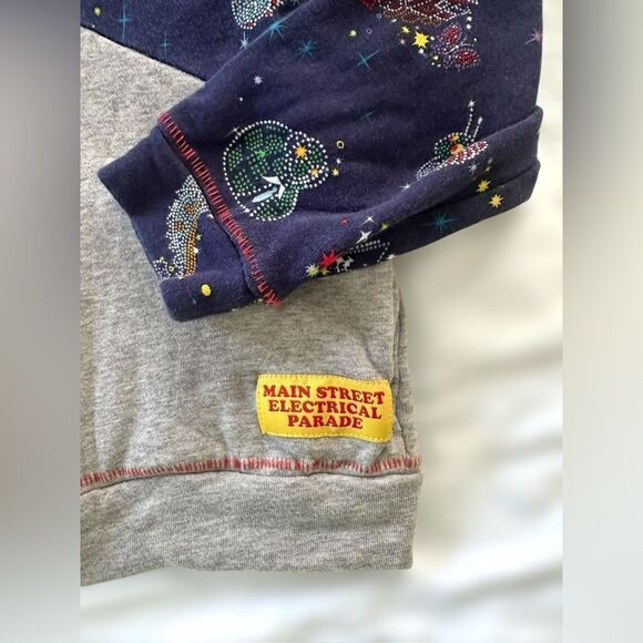 Kids Gray and Blue Hoodie Disney Parks Mickey Mouse Electrical Parade - Picture 9 of 12